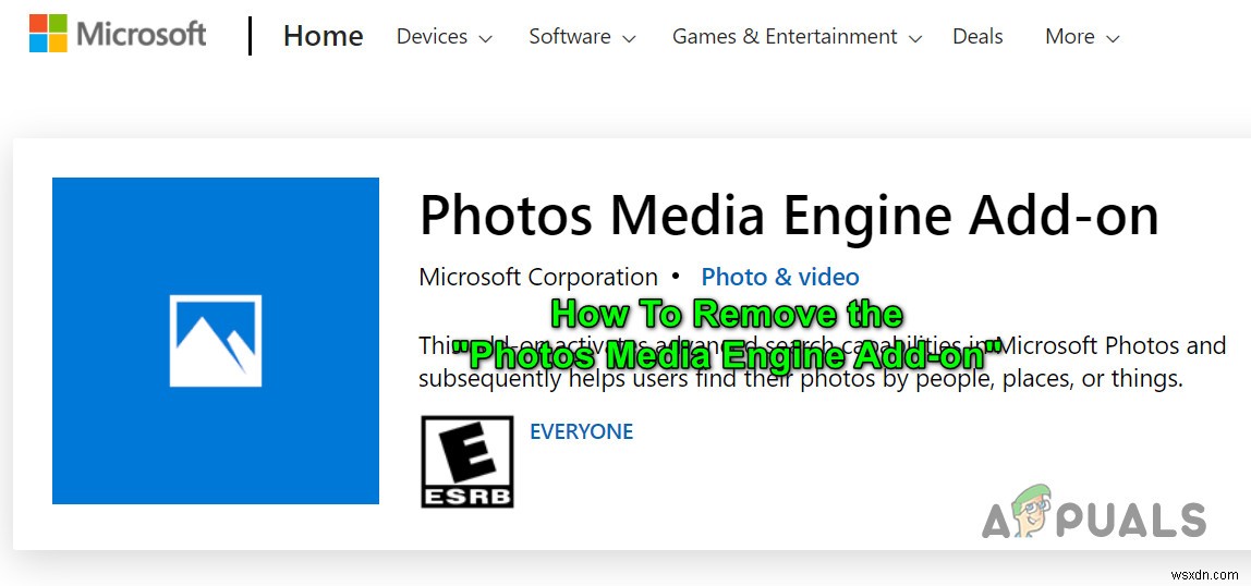 修正：PhotosMediaEngineアドオンを削除する方法 