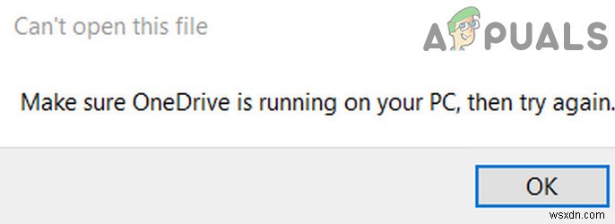 現在、このファイルを開くことはできません。 OneDriveがPCで実行されていることを確認します（修正） 