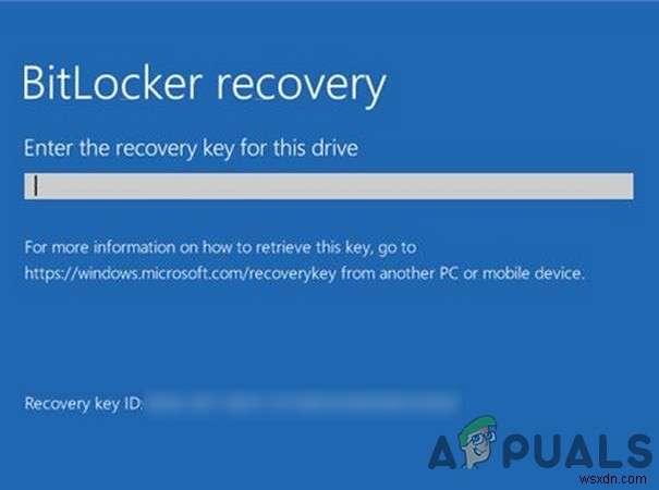 修正：BitLocker回復キーが見つかりません 