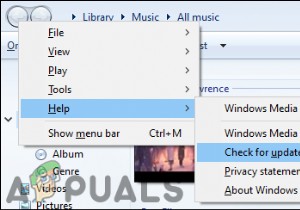 Windows Media Playerの自動更新を有効または無効にする方法は？ 