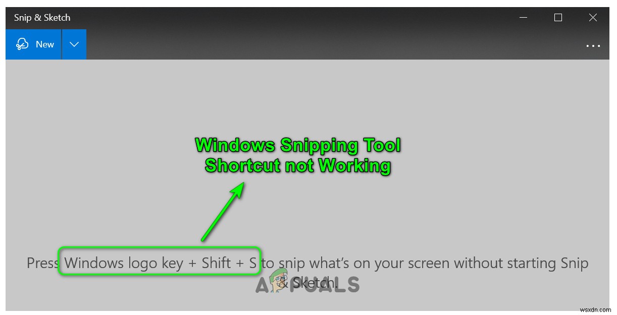 修正：WindowsSnippingToolのショートカットが機能しない 