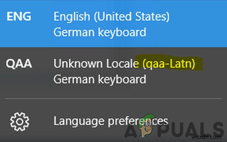 不明なロケール（QAA-LATN）言語を削除する方法 
