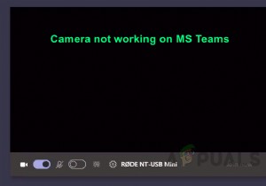 Windows 10のMSTeamsでカメラが機能しない問題を修正するにはどうすればよいですか？ 