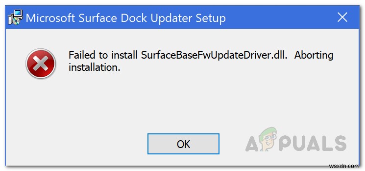 修正：MicrosoftSurfaceにSurfaceBaseFwUpdateDriver.dllをインストールできませんでした 