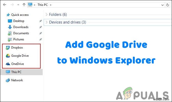 GoogleドライブをWindowsエクスプローラーのサイドバーに追加するにはどうすればよいですか？ 