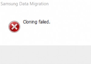 修正：Samsungデータ移行のクローン作成に失敗しました 