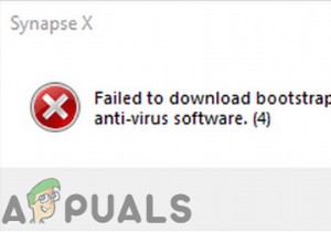 修正：Bootstrapperファイルのダウンロードに失敗しましたSynapse X 