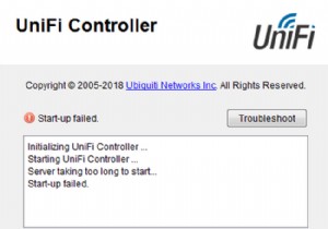 修正：Unifiコントローラーの起動に失敗しました 