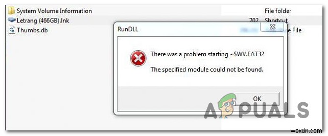 HDDを開くときにRunDLLの「起動に問題がありました」を修正 
