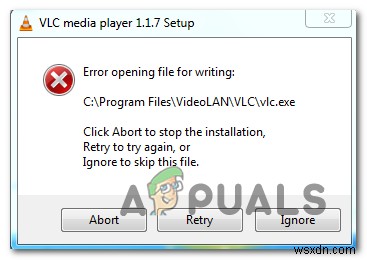 修正：VLCMediaPlayerで書き込み用にファイルを開くことができない」 
