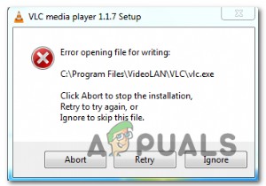 修正：VLCMediaPlayerで書き込み用にファイルを開くことができない」 
