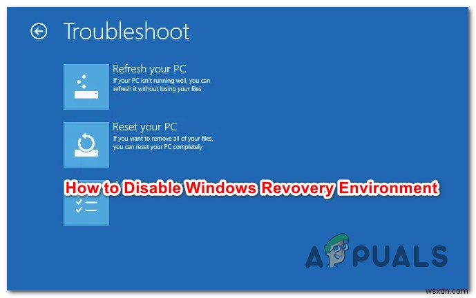 Windows 10でWindows回復環境を無効/有効にする方法は？ 