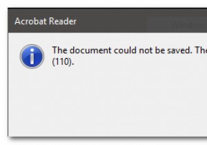AdobeReaderエラー110「ドキュメントを保存できませんでした」 