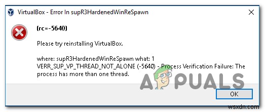 VirtualBoxの「supR3HardenedWinReSpawnのエラー」を解決するにはどうすればよいですか？ 