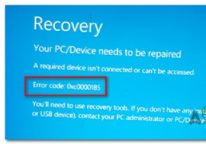 【Windows 10】エラーコード0xc0000185で起動しないときの対処法