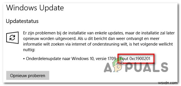 Windows Updateエラー0xc1900201を修正する方法は？ 