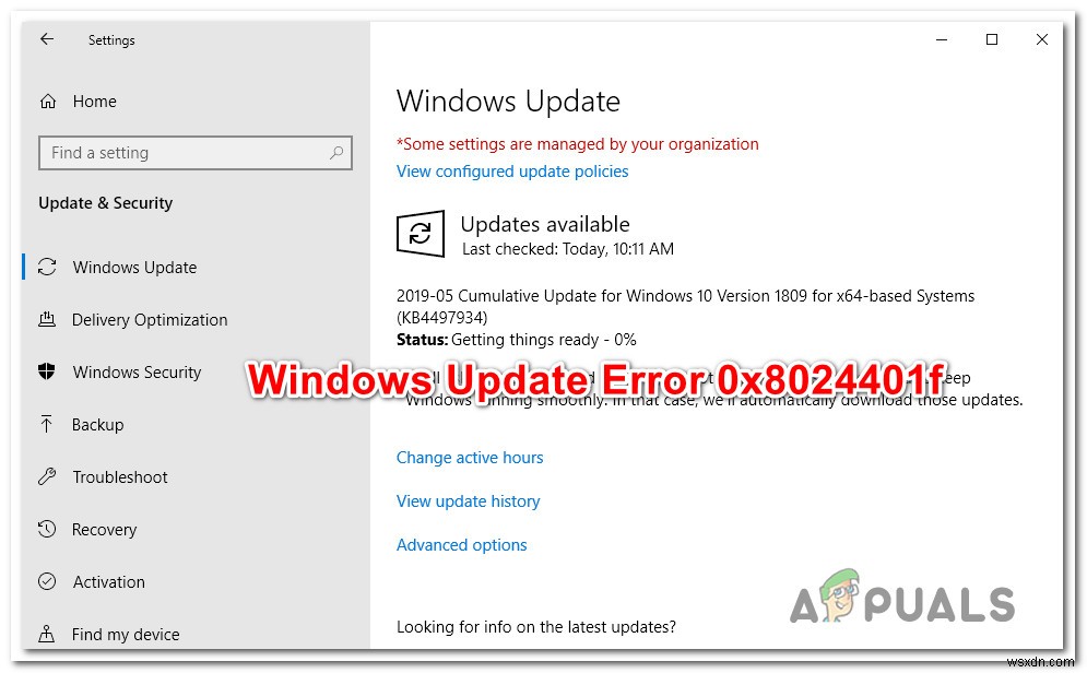 Windows Updateエラー0x8024401fを修正する方法は？ 