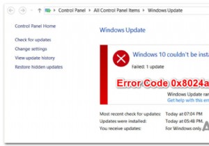 Windows 10 Updateエラーコード0x8024a10aを修正する方法は？ 