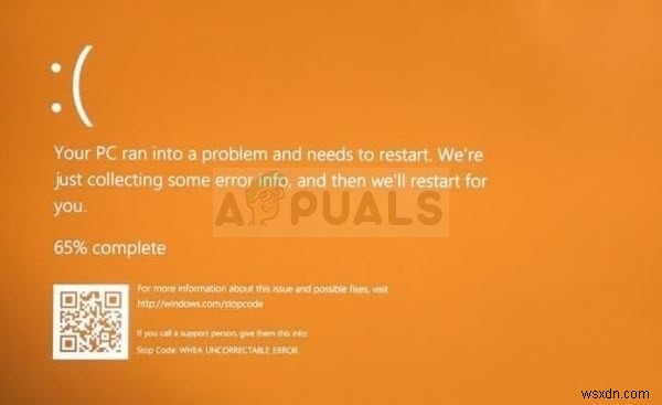 Windowsで死亡エラーのオレンジ色の画面を修正するにはどうすればよいですか？ 
