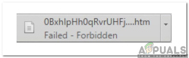 Googleドライブからダウンロードする際の「Failed-Forbidden」エラーを修正するにはどうすればよいですか？ 