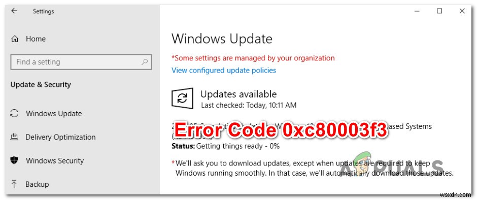 WindowsUpdateエラー0xc80003f3を修正する方法 
