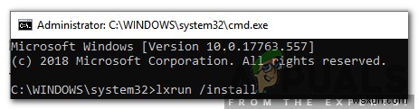 「Linux用のWindowsサブシステムにディストリビューションがインストールされていません」エラーを修正するにはどうすればよいですか？ 
