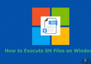 WindowsでSHファイルを実行する方法 