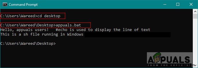 WindowsでSHファイルを実行する方法 