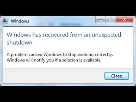 「Windowsが予期しないシャットダウンから回復しました」エラーを修正するにはどうすればよいですか？ 