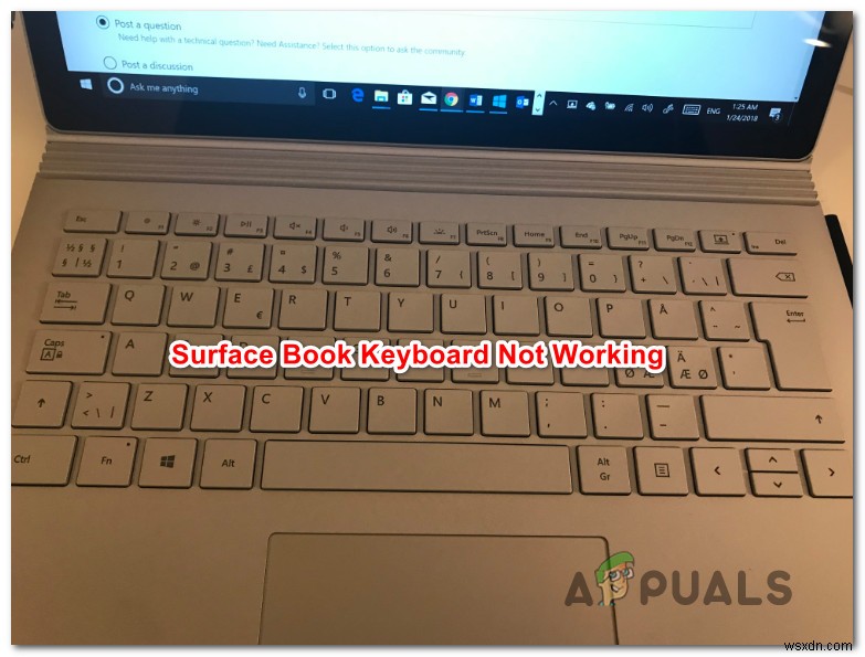 SurfaceBookキーボードが機能しない問題を修正する方法 