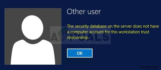 Windowsで「サーバー上のセキュリティデータベースにこのワークステーションの信頼関係のコンピュータアカウントがありません」エラーを修正するにはどうすればよいですか？ 