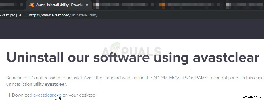 修正：「AvastUI.exe」エントリポイントが見つかりません 