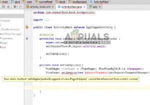 Javaの「非staticメソッドをstaticコンテキストから参照できません」エラーの原因と修正方法