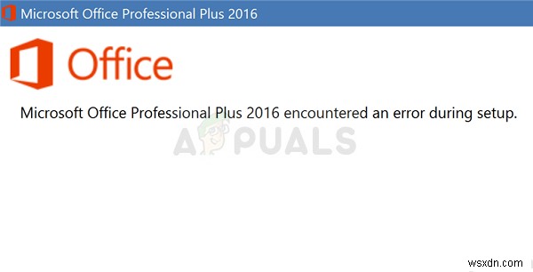 修正：Microsoft Office ProfessionalPlus2016でセットアップ中にエラーが発生しました 