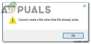 修正：ファイルがすでに存在する場合、ファイルを作成できない 