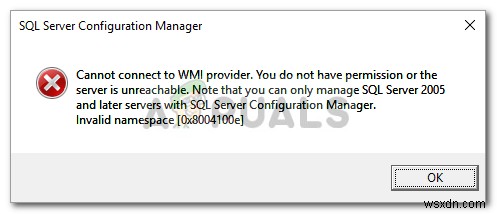 修正：Windows10でWMIプロバイダーに接続できない 