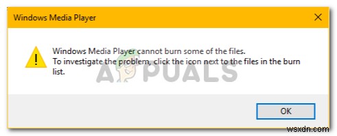 修正：WindowsMediaPlayerが一部のファイルを焼き込めない 