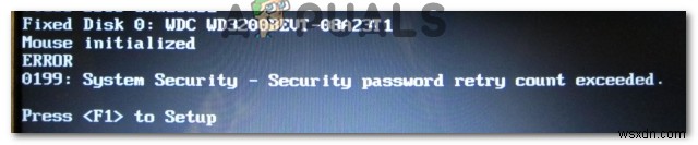 修正：Windowsエラー0199セキュリティパスワードの再試行回数を超えました 
