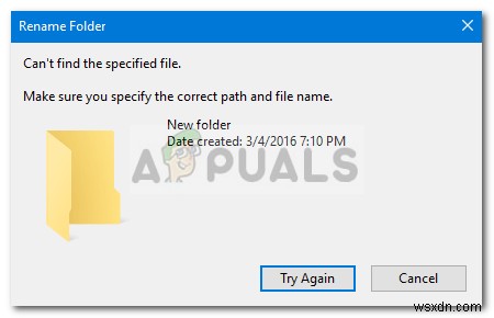 修正：Windows10でフォルダーの名前を変更できない 