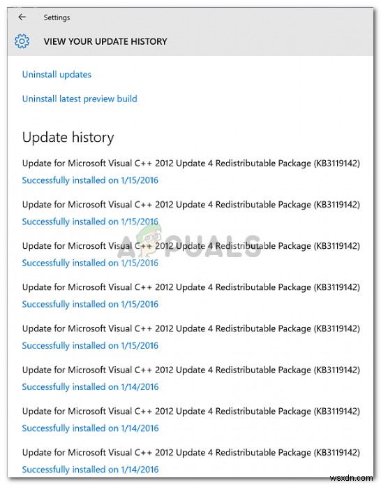 修正：Windows10は更新を続ける 