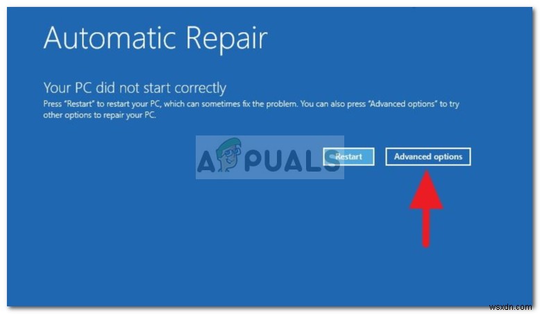 修正：自動修復PCが正しく起動しなかった 