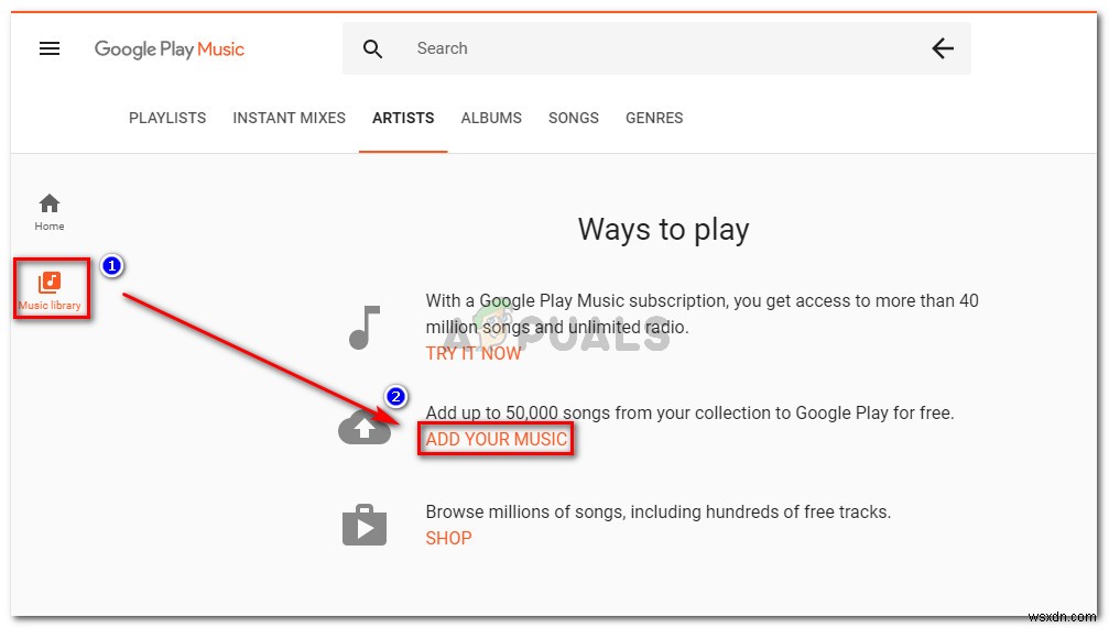 修正：GooglePlayミュージックとの安全な接続を確立できない 