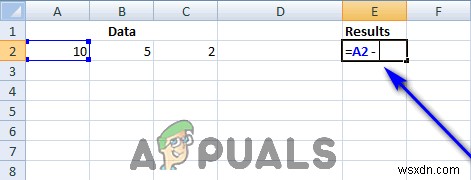 Excelで減算を実行する方法 