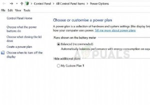 Windows10で不足している電源プランオプションを復元する方法 