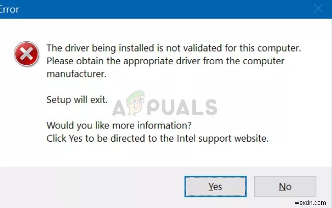 修正：インストールされているドライバーは、このコンピューターに対して検証されていません 