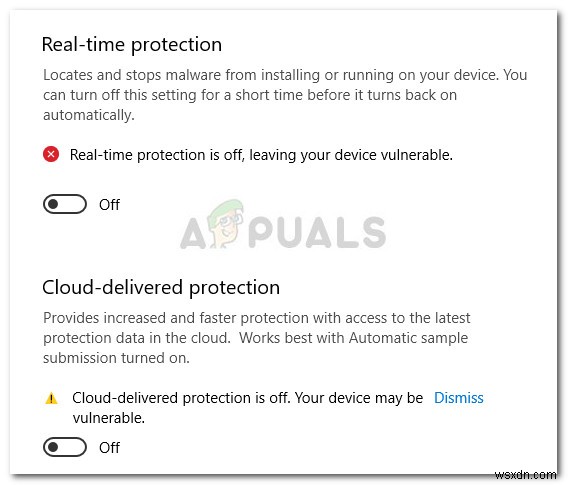 修正：Windows Defender Blocking Avast Antivirus（VisthAux.exe） 