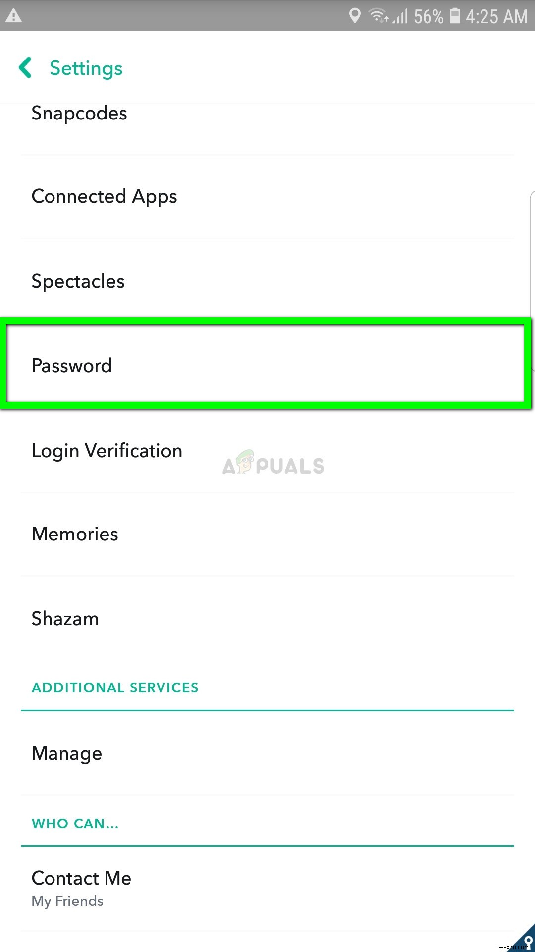 SnapChatのパスワードを変更する方法 