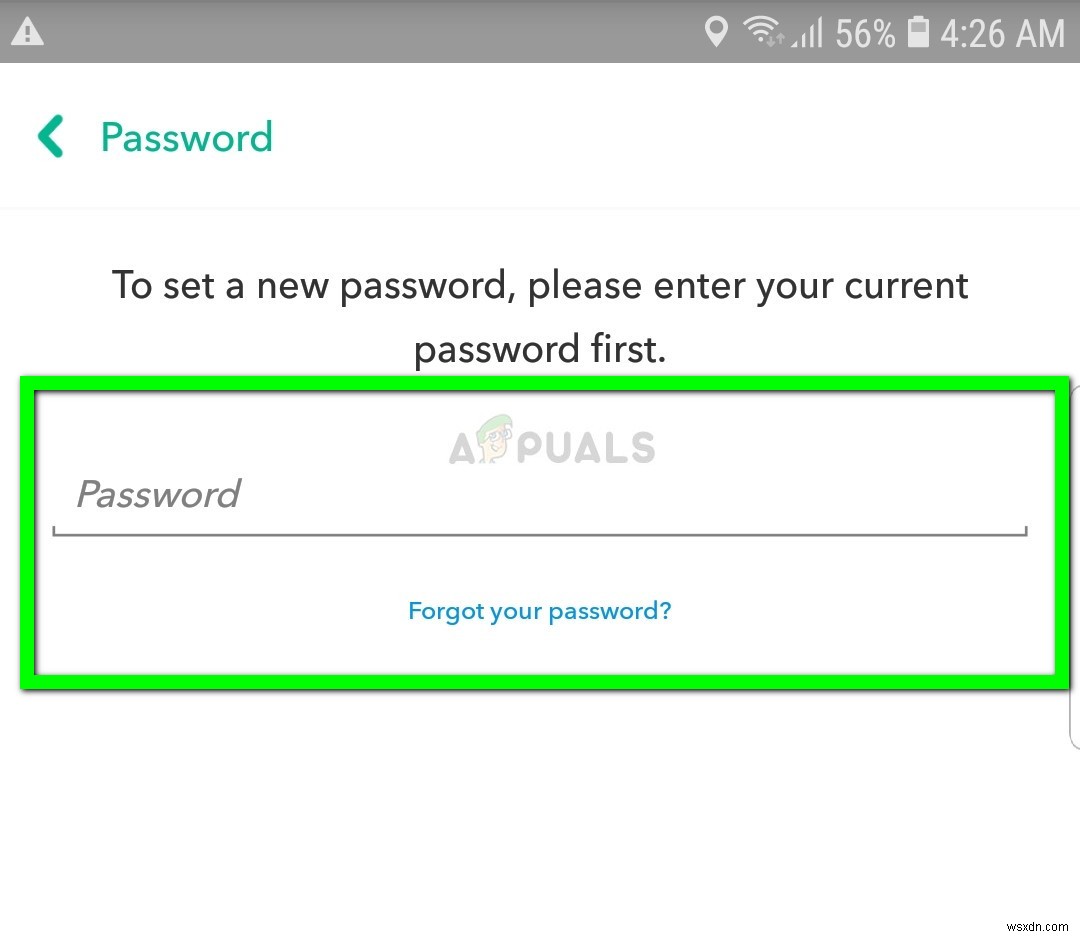 SnapChatのパスワードを変更する方法 