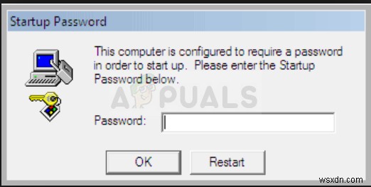 修正：このコンピューターは、起動するためにパスワードを要求するように構成されています 