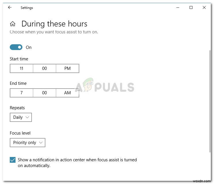 Windows 10の静かな時間を変更する方法（フォーカスアシスト）自動ルール 